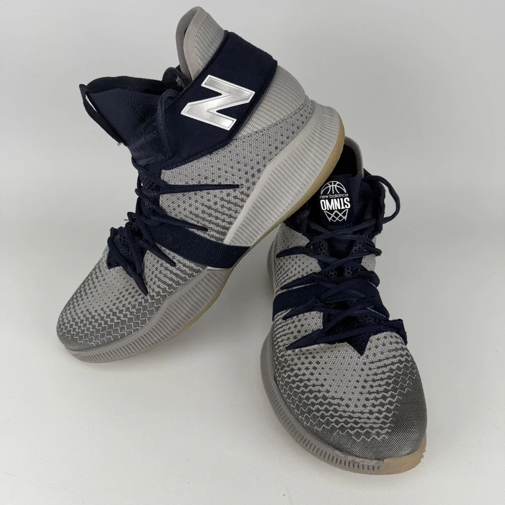 New Balance OMN1S Shoes Mens Size 12.5 Navy Gray Basketball UMaine Team BBOMNXNG
